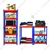 Blueboy 84 x 48 x 15 Inches 5 GI Shelves Boltless Adjustable Multipurpose Storage Rack (Red and Blue)